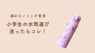 【レビュー】小学生におすすめの水筒は象印！シームレスせんで漏れない＆洗いやすい